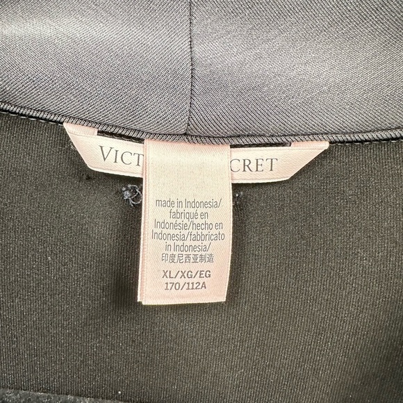 VICTORIA SECRET Grey .5 zip woman soft oversized lightweight scuba sweatshirt XL - Picture 7 of 12